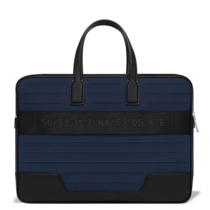 Aktentasche aus Leder und Canvas Aktentasche Aktentasche aus Leder und Canvas Aktentasche