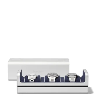 Aluminium-Uhrenetui für 3 Uhren Suitcasetasche