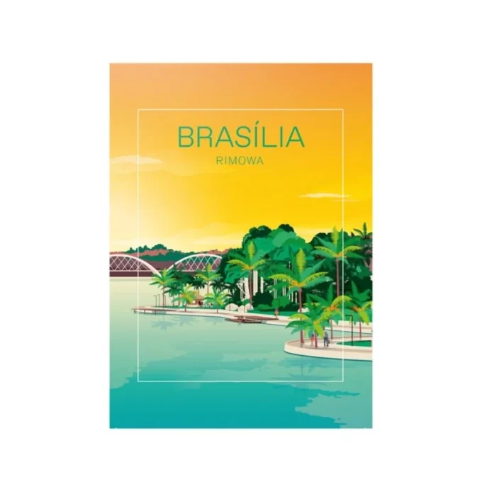 Brasília-Aufkleber Gepäckaufkleber Brasília-Aufkleber Gepäckaufkleber