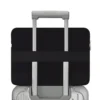 Flache Pouch Laptop-Tasche aus Leder und Canvas Beuteltasche Flache Pouch Laptop-Tasche aus Leder und Canvas Beuteltasche