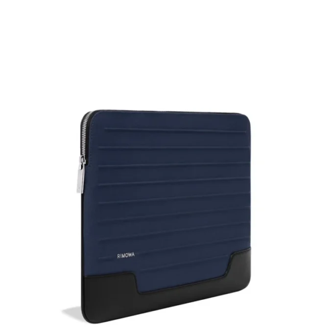 Flache Tasche aus Leder und Canvas Beuteltasche Flache Tasche aus Leder und Canvas Beuteltasche