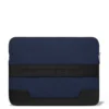 Flache Tasche aus Leder und Canvas Beuteltasche Flache Tasche aus Leder und Canvas Beuteltasche