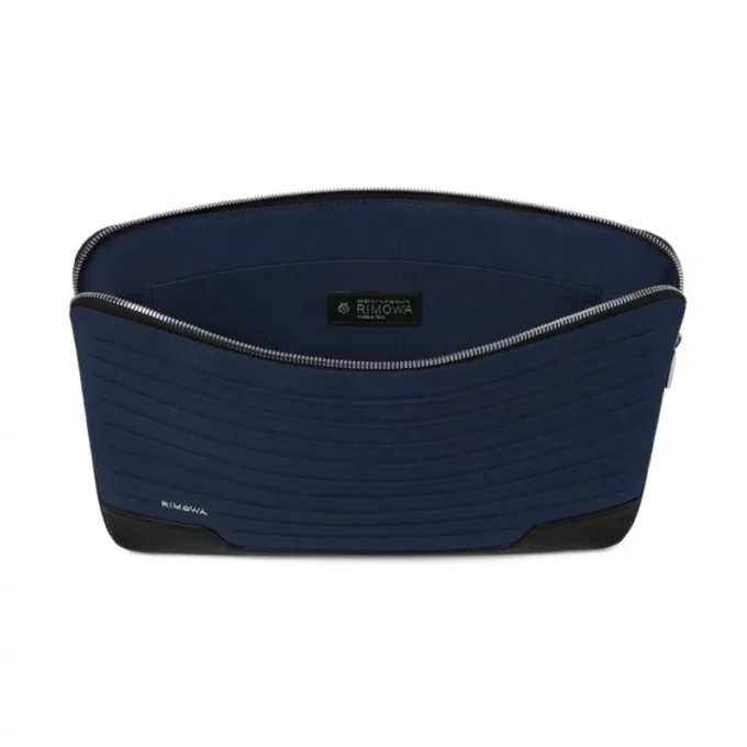 Flache Tasche aus Leder und Canvas Beuteltasche Flache Tasche aus Leder und Canvas Beuteltasche