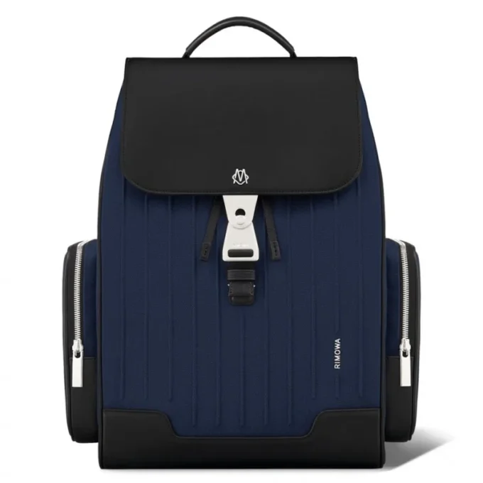 Flap Large aus Leder und Canvas Rucksack