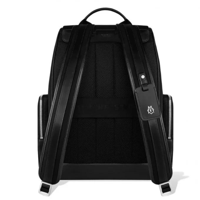 Flap Large aus Leder und Canvas Rucksack