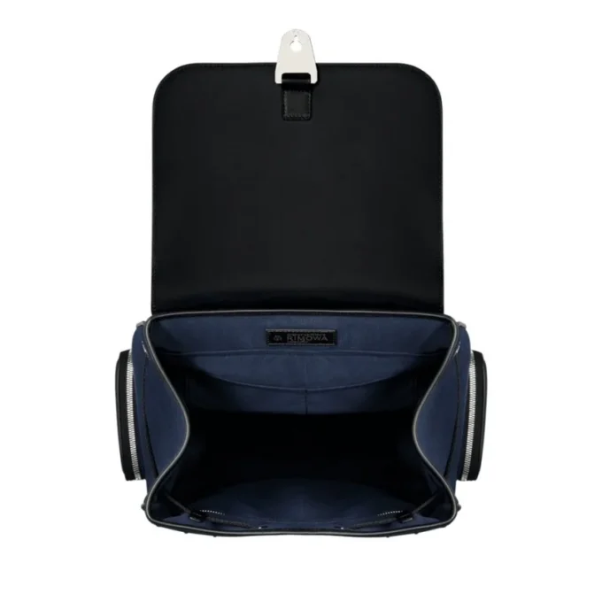Flap Large aus Leder und Canvas Rucksack