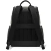 Großer Rucksack mit Klappe aus Nylon und Leder