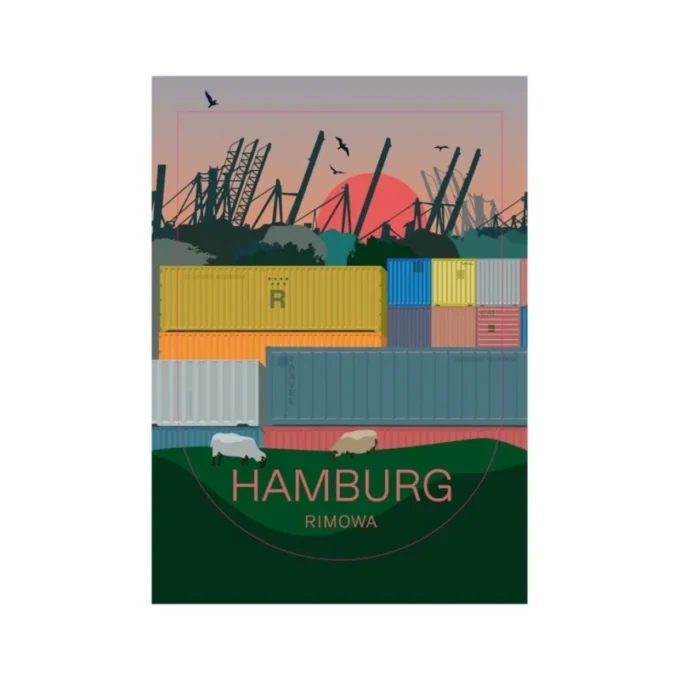 Hamburg Gepäckaufkleber