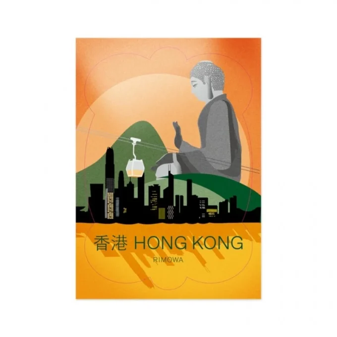 Hongkong-Gepäckaufkleber