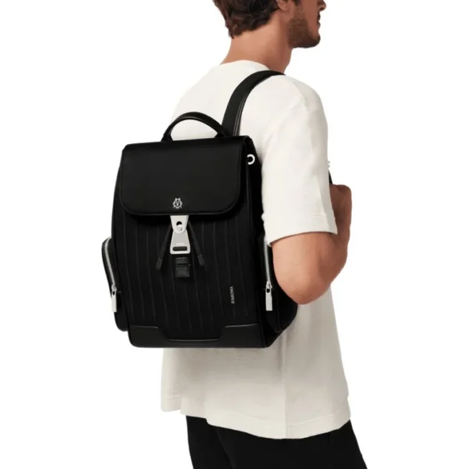 Never Still Small Flap in Leder & Canvas Rucksack Never Still Small Flap in Leder & Canvas Rucksack
