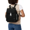Never Still Small Flap in Leder & Canvas Rucksack Never Still Small Flap in Leder & Canvas Rucksack
