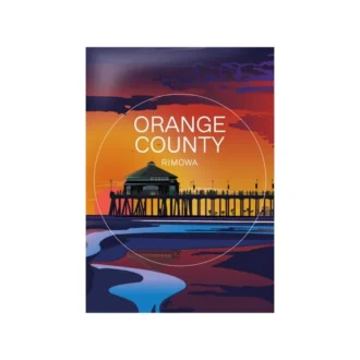 Orange County Gepäckaufkleber