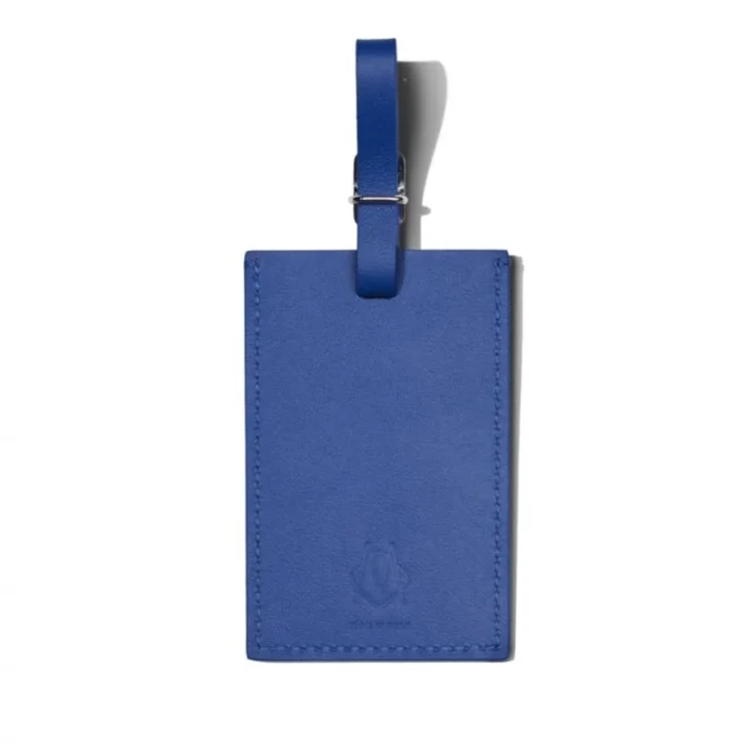 Ozeanblaue personalisierte Leder-Gepäckanhänger Ozeanblaue personalisierte Leder-Gepäckanhänger