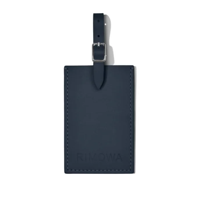 Personalisierte Leder-Gepäckanhänger in Denimblau Personalisierte Leder-Gepäckanhänger in Denimblau