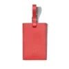 Personalisierte Leder-Gepäckanhänger in Rot Paprika Personalisierte Leder-Gepäckanhänger in Rot Paprika