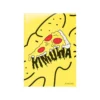 Pizza-Gepäckaufkleber