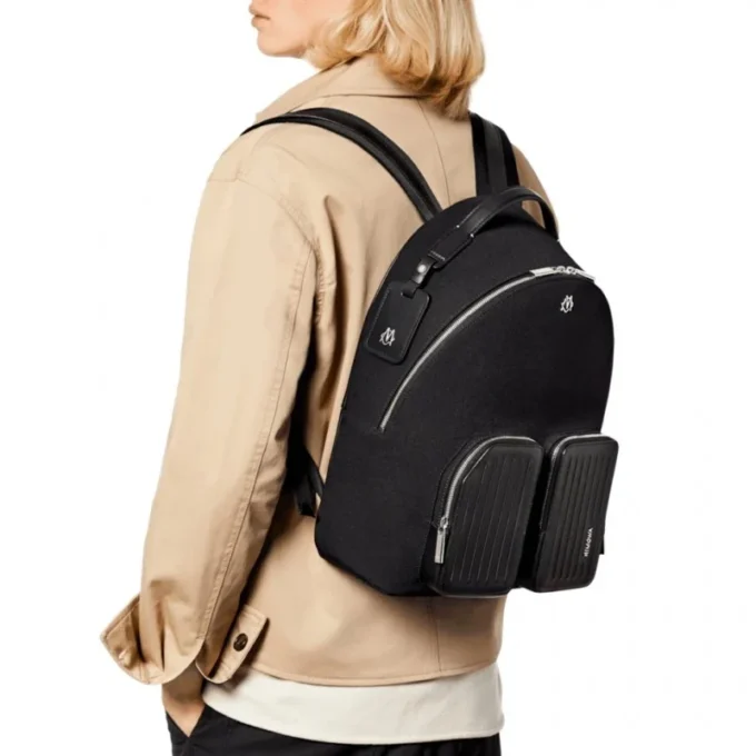 Rucksack Medium aus Leder und Canvas Rucksack Medium aus Leder und Canvas