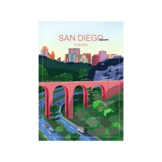 San Diego Gepäckaufkleber