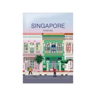 Singapur-Gepäckaufkleber